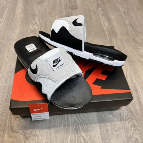2023 Nike Airmax 1 Premium White Black Flip-Flop