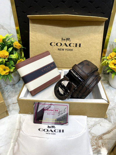 COACH Premium Belt & Wallet Combo C227
