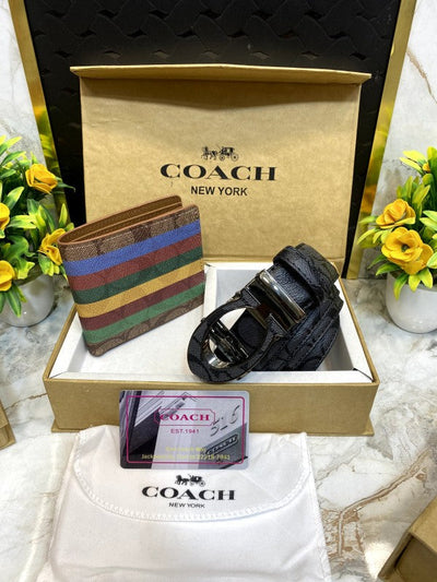 COACH Premium Belt & Wallet Combo C224