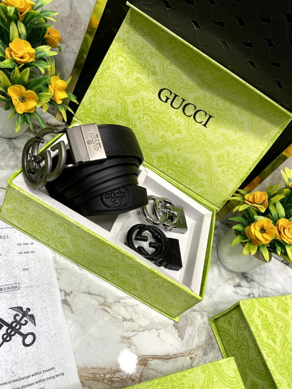 GUCCI GG 3 Buckle Combo C233